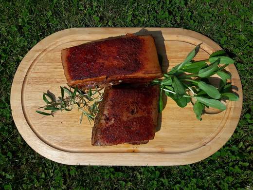 Grilovaný vepřový bůček sous vide